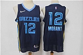 Grizzlies 12 Ja Morant Navy Nike Diamond 75th Anniversary City Edition Swingman Jersey,baseball caps,new era cap wholesale,wholesale hats